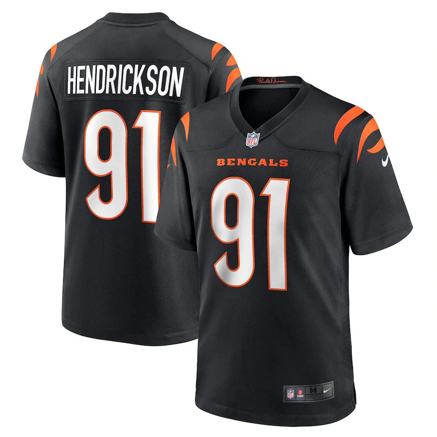 Men Cincinnati Bengals #91 Trey Hendrickson Nike Black Game NFL Jersey->cincinnati bengals->NFL Jersey